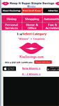 Mobile Screenshot of kisssavings.com