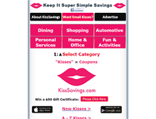 Tablet Screenshot of kisssavings.com